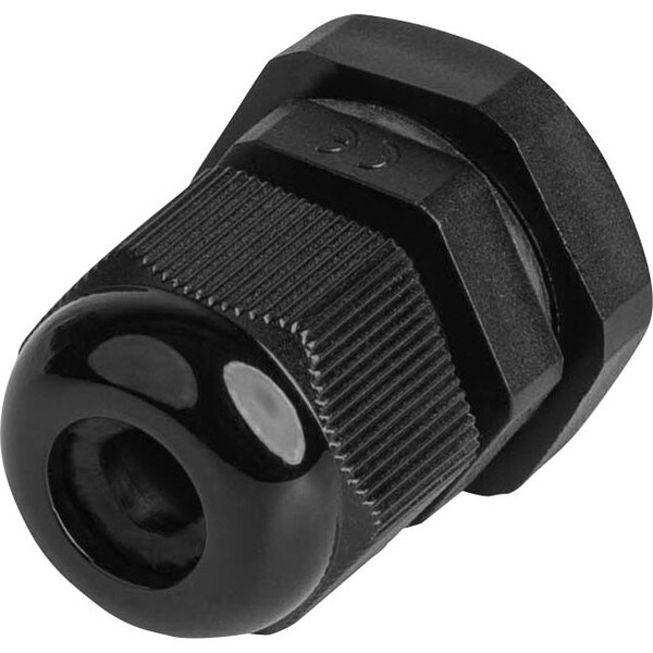 Main product image for Outdoor IP68 Waterproof PG9 Plastic Cable Glands/Connectors for OD Cables 4-8mm Black 10-Pack320-4009